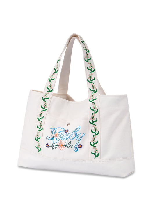 Retro21 R21 white canvas baby bag Casual commuting bag