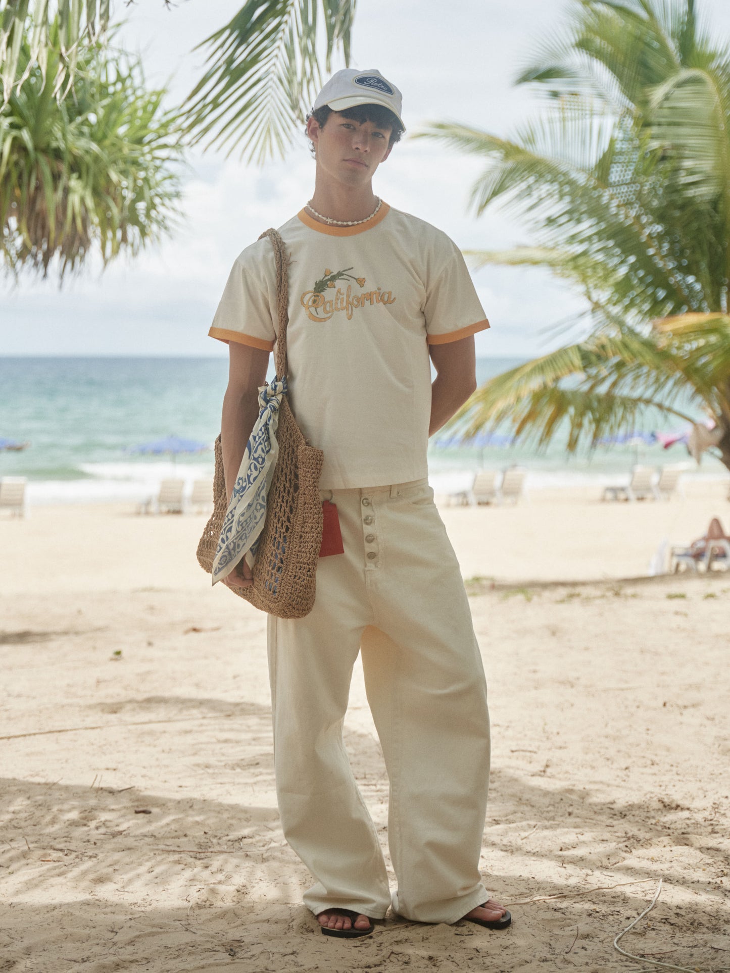 Retro21 R21 color-blocking and printed slimming T-shirt