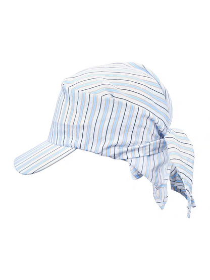 Retro 21 R21 Multi-functional color-blocking Silk Scarf Baseball cap