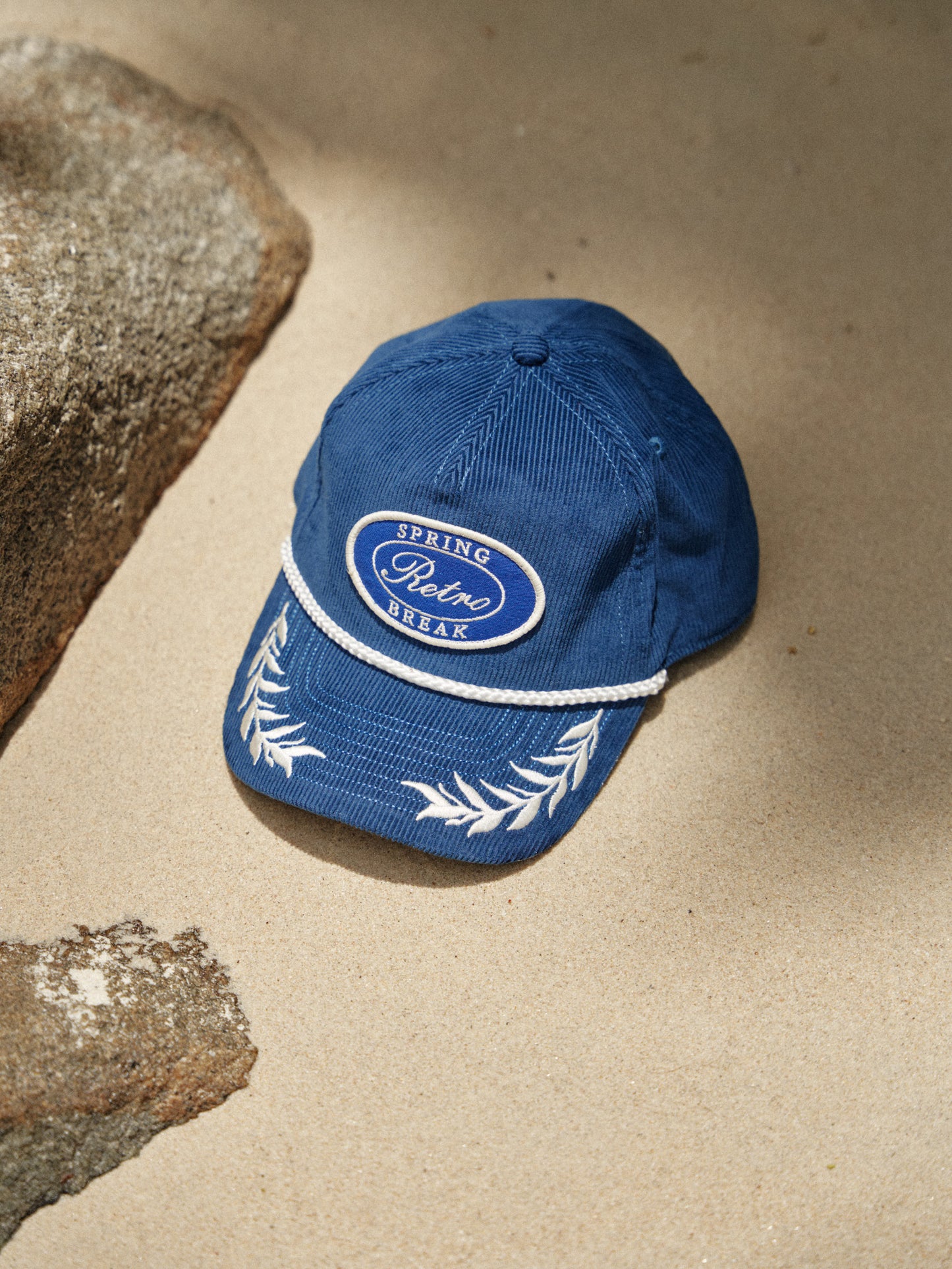 Retro21 R21 blue corduroy Navy emblem brand logo embroidered baseball cap