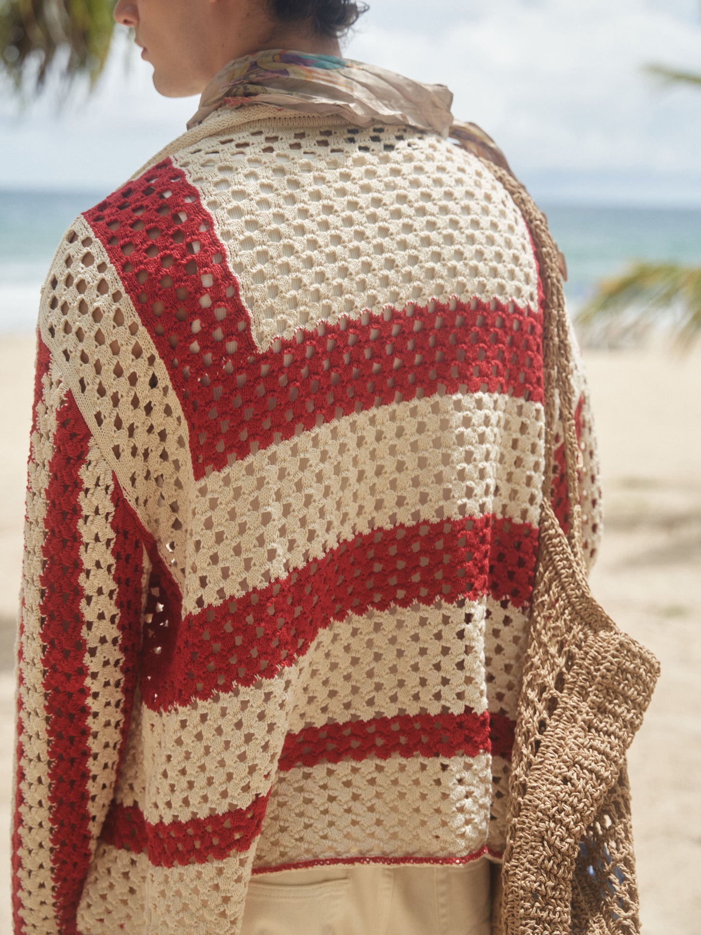 Retro21 R21 knitted openwork long-sleeved shirt