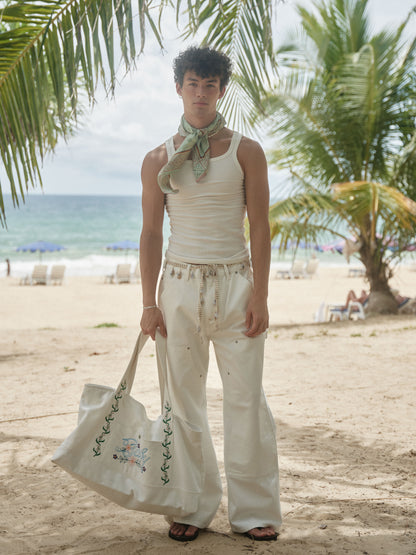 Retro21 R21 100% mulberry silk avocado color brand logo silk scarf