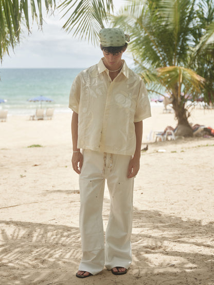 Retro21 R21 white knee-length jeans