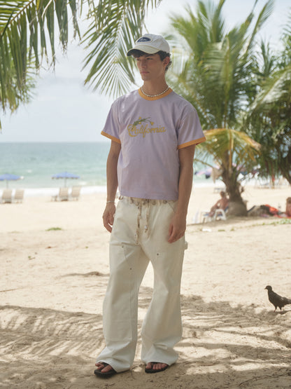 Retro21 R21 white contrasting color brand logo embroidered sports baseball cap