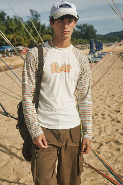 Retro21 R21 white contrasting color brand logo embroidered sports baseball cap