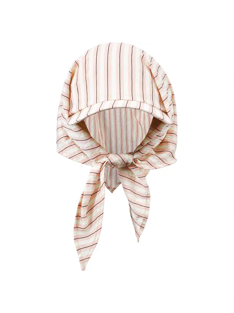 Retro 21 R21 Multi-functional color-blocking Silk Scarf Baseball cap