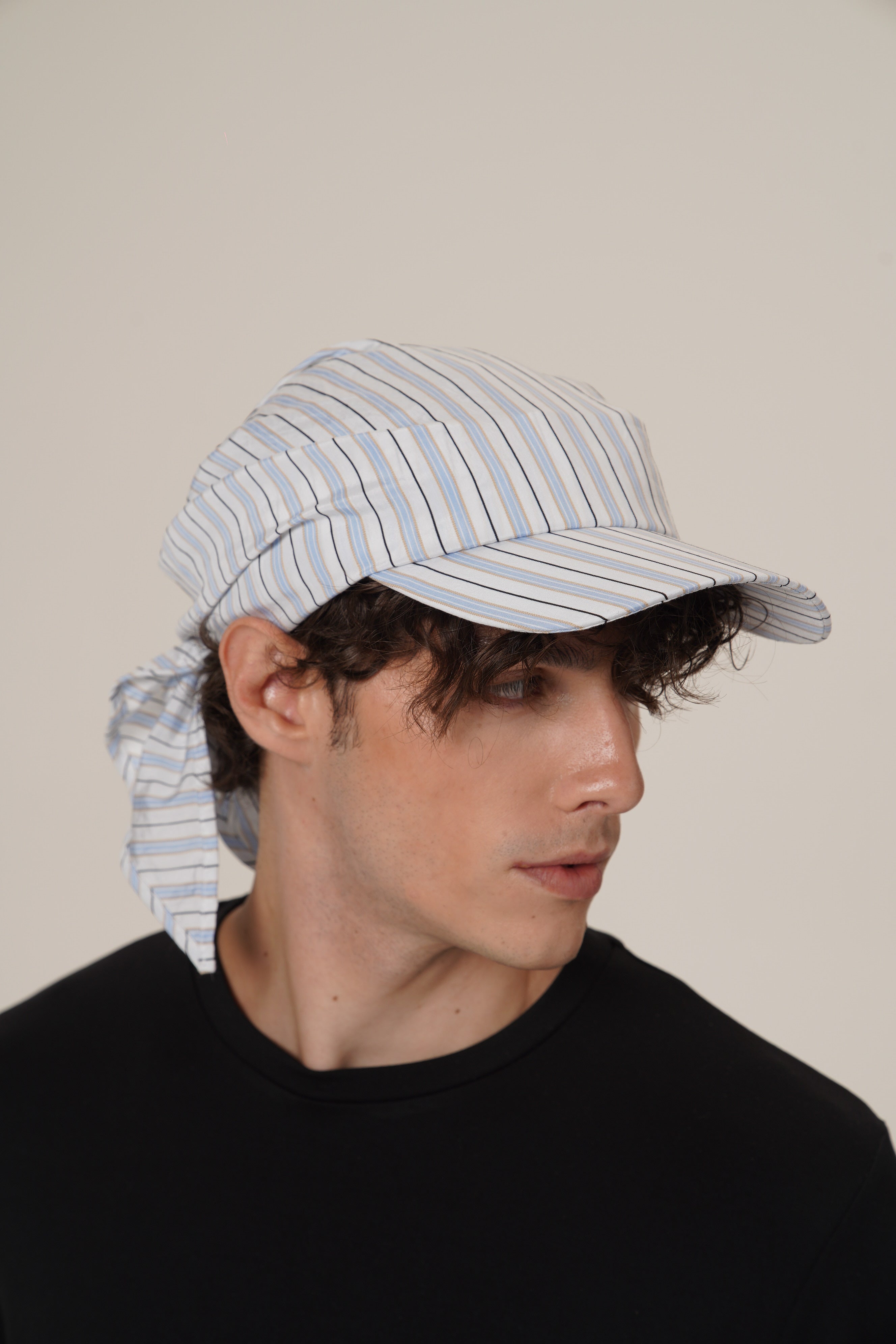 Retro 21 R21 Multi-functional color-blocking Silk Scarf Baseball