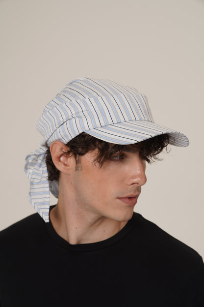 Retro 21 R21 Multi-functional color-blocking Silk Scarf Baseball cap
