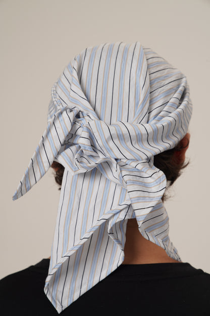 Retro 21 R21 Multi-functional color-blocking Silk Scarf Baseball cap