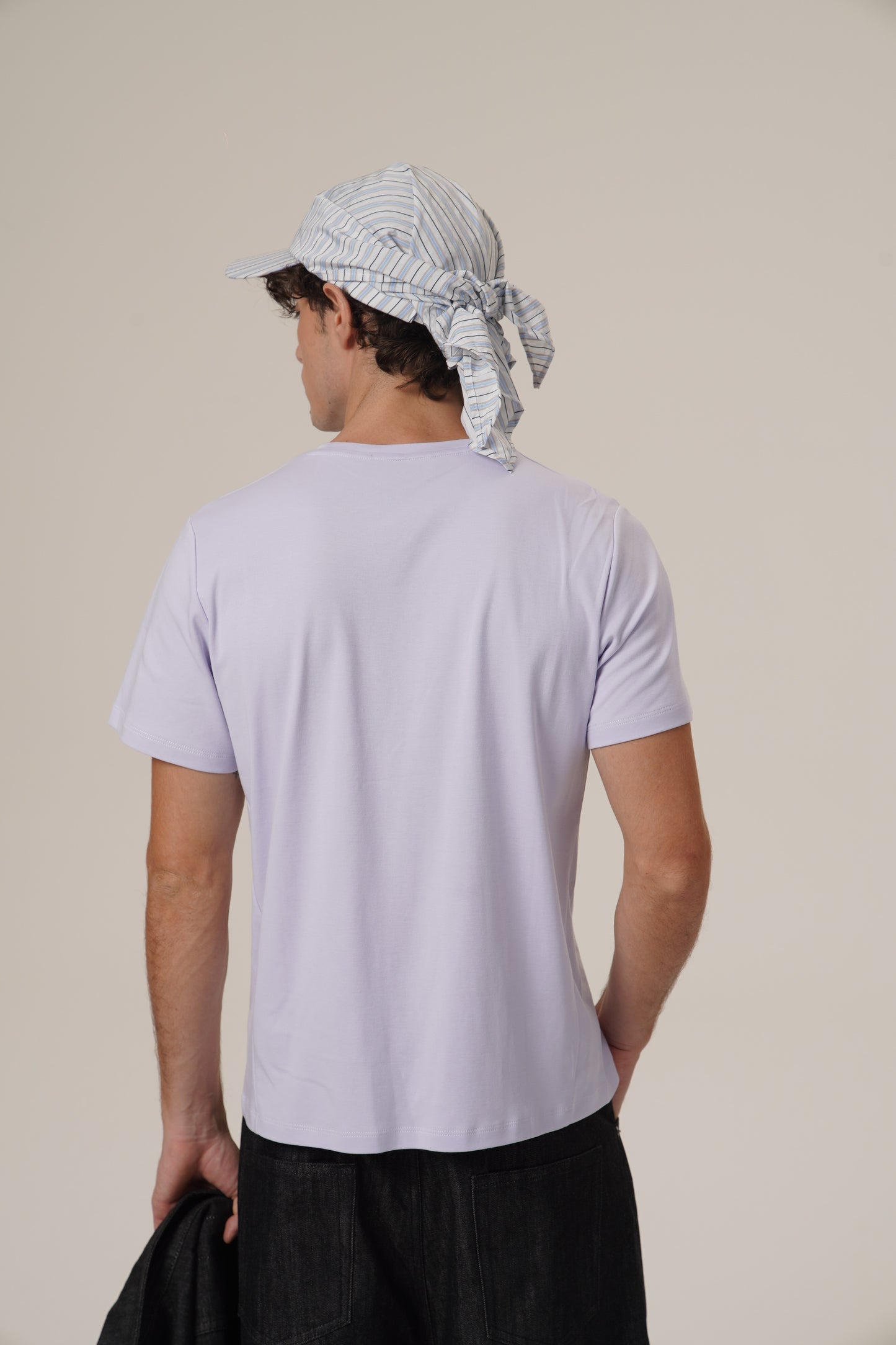 Retro 21 R21 Multi-functional color-blocking Silk Scarf Baseball cap