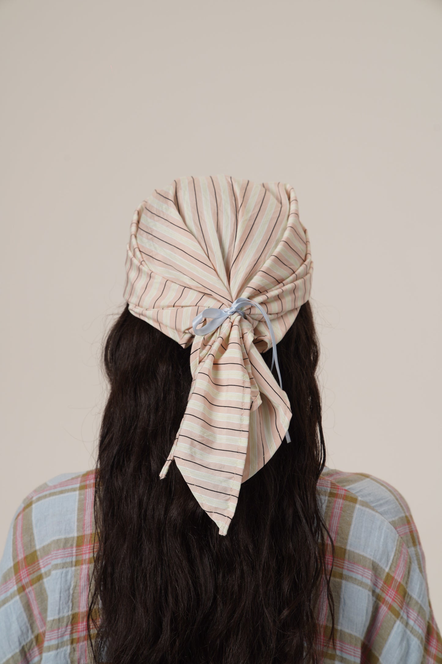 Retro 21 R21 Multi-functional color-blocking Silk Scarf Baseball cap