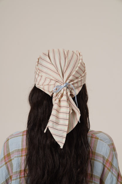 Retro 21 R21 Multi-functional color-blocking Silk Scarf Baseball cap