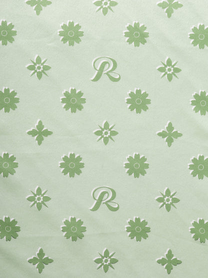 Retro21 R21 100% mulberry silk avocado color brand logo silk scarf