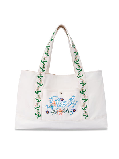 Retro21 R21 white canvas baby bag Casual commuting bag