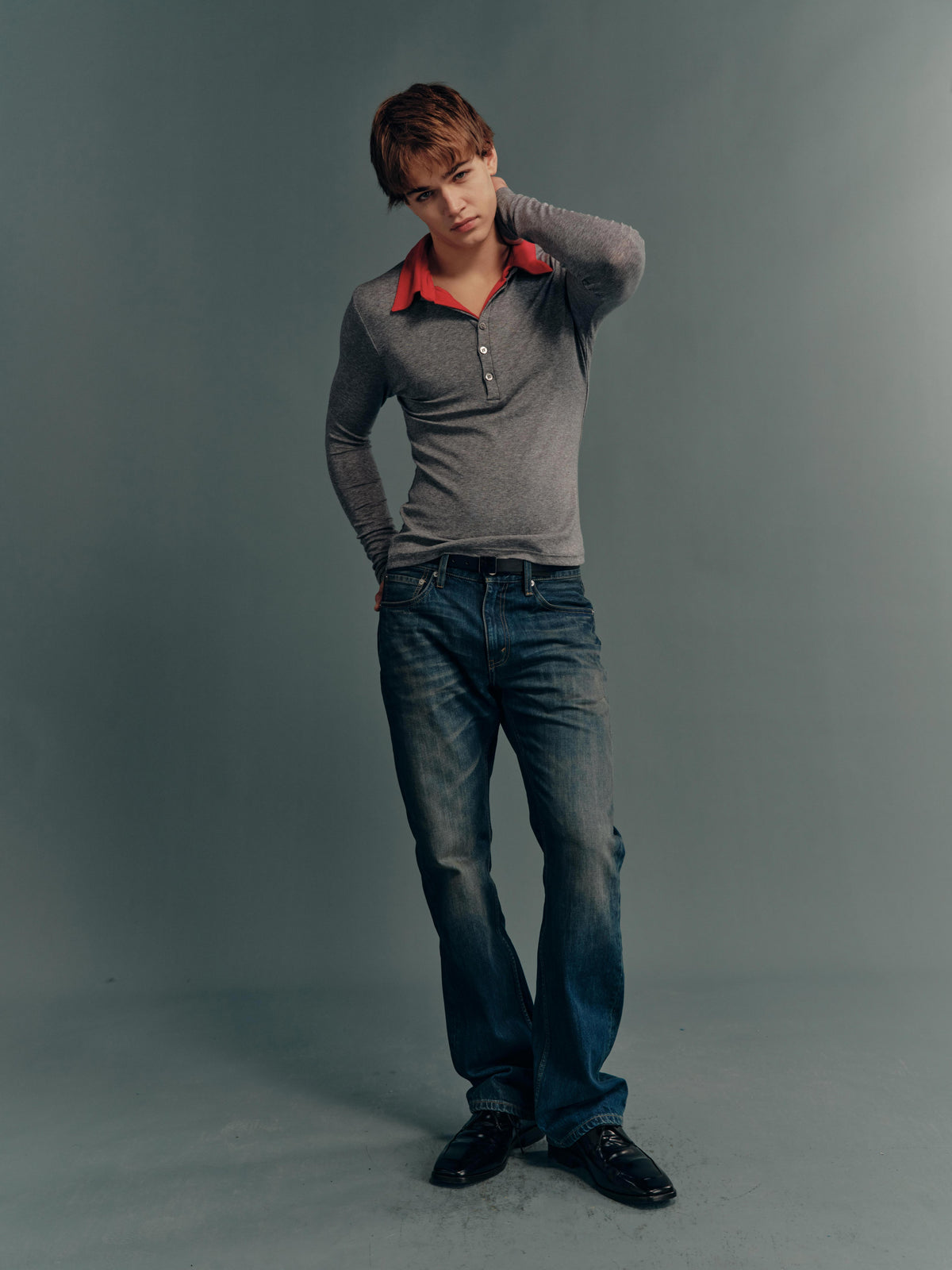 Mud-Dyed Vintage-Wash Slub Cotton Slim-Fit Flared Jeans