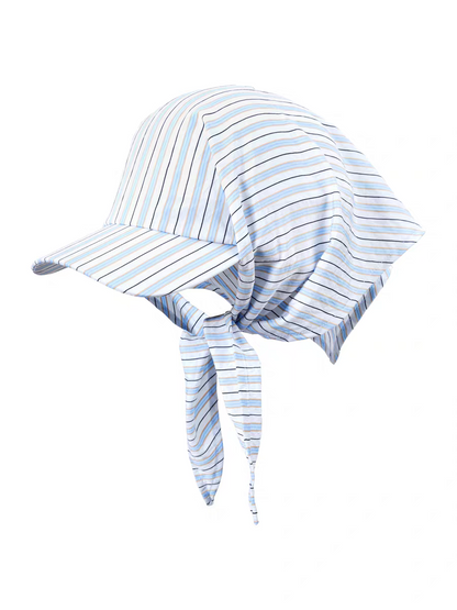 Retro 21 R21 Multi-functional color-blocking Silk Scarf Baseball cap
